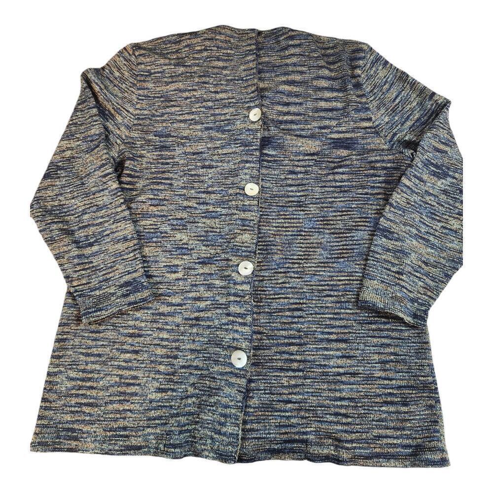 Alnoral by Al Spokavicius wool blend sweater cardigan womens sz. 2X button vtg